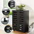 2‑Piece Entryway Set – Console Table w/ Charging & Shoe Cabinet, Black