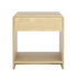 Artiss Bedside Table Drawer Open Shelf Pine