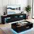 LED TV Unit & Coffee Table Set – 189cm Black High‑Gloss RGB Furniture