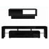 LED TV Unit & Coffee Table Set – 189cm Black High‑Gloss RGB Furniture