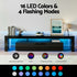 LED TV Unit & Coffee Table Set – 189cm Black High‑Gloss RGB Furniture