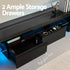 LED TV Unit & Coffee Table Set – 189cm Black High‑Gloss RGB Furniture