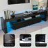 LED TV Unit & Coffee Table Set – 189cm Black High‑Gloss RGB Furniture