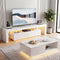 LED TV Unit & Coffee Table Set – 189cm White High‑Gloss RGB Furniture