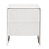 Bedside Table 2 Drawers - Beige