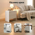 Bedside Table 2 Drawers - Beige