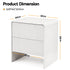 Artiss 2x Bedside Table 2 Drawers - Beige