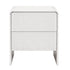 Artiss 2x Bedside Table 2 Drawers - Beige