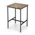 Bar Table Counter Kitchen Dining Desk Pub 60x92cm Vintage Metal Walnut