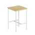 Bar Table – 60x92cm Counter Height Square Dining Desk, Pine/White