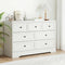 7 Chest of Drawers Dresser Table White