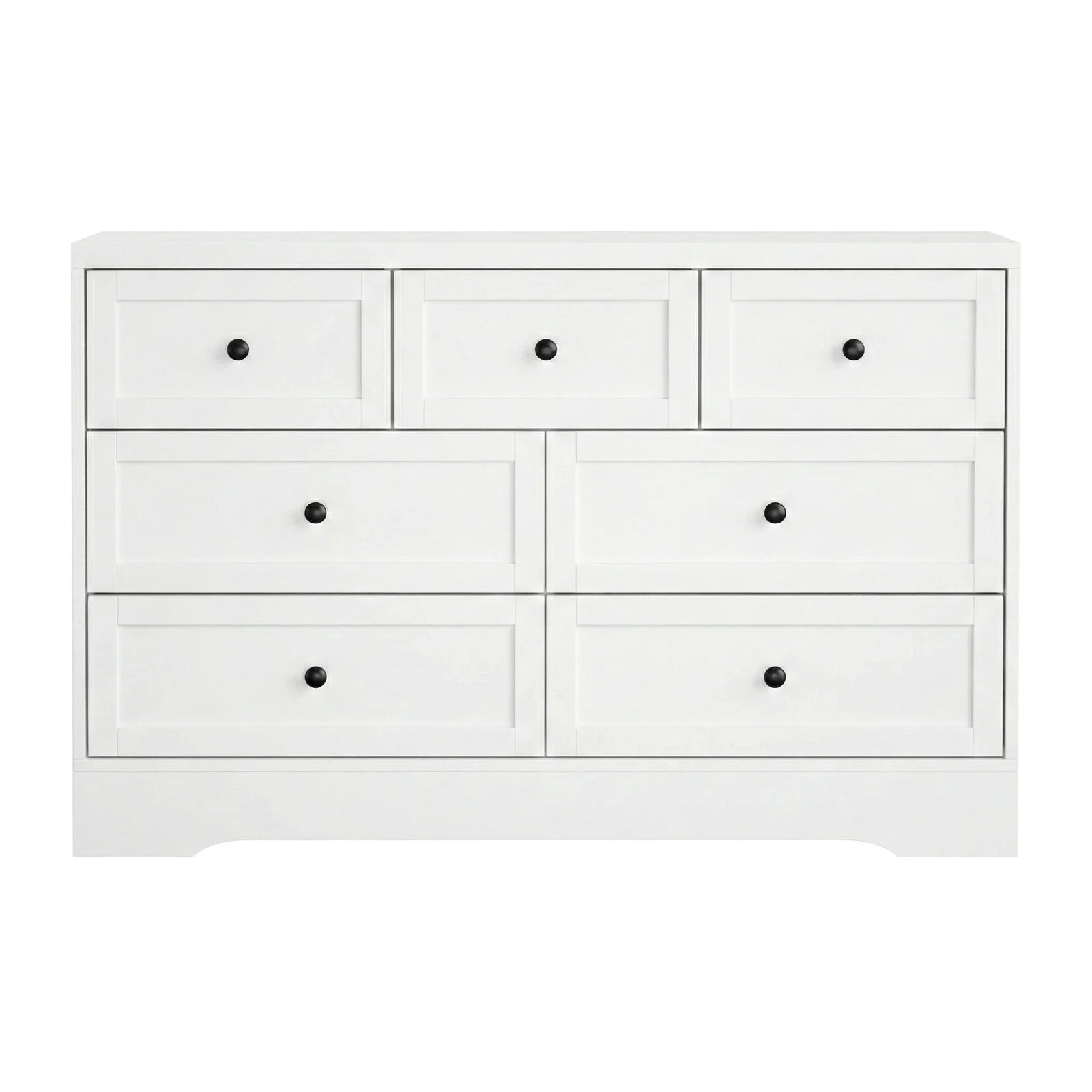 7 Chest of Drawers Dresser Table White