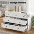 7 Chest of Drawers Dresser Table White