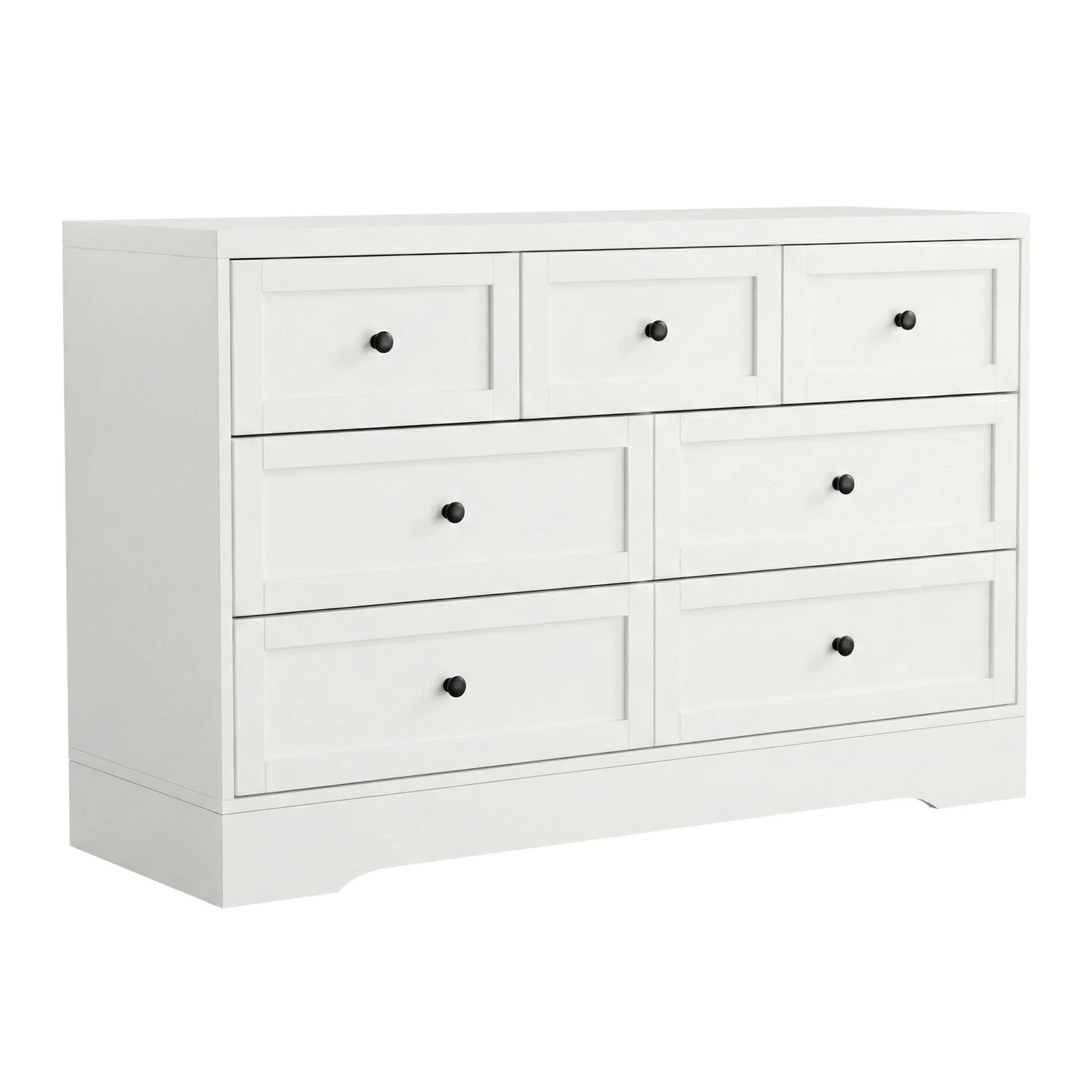 7 Chest of Drawers Dresser Table White
