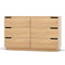 Chest of Drawers – 6‑Drawer Lowboy Dresser Table Pine