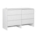 6 Chest of Drawers Dresser Cabinet White