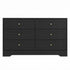 6 Chest of Drawers Tallboy Cabinet - LEIF Black