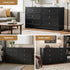 6 Chest of Drawers Tallboy Cabinet - LEIF Black
