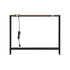 Narrow Console Table – 100cm Entryway Desk w/ Charging Station, Wood/Black