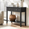 Console Table Hallway Sofa Entryway Entrance 2 Drawers 80CM Black
