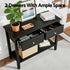 Console Table Hallway Sofa Entryway Entrance 2 Drawers 80CM Black