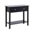 Console Table Hallway Sofa Entryway Entrance 2 Drawers 80CM Black
