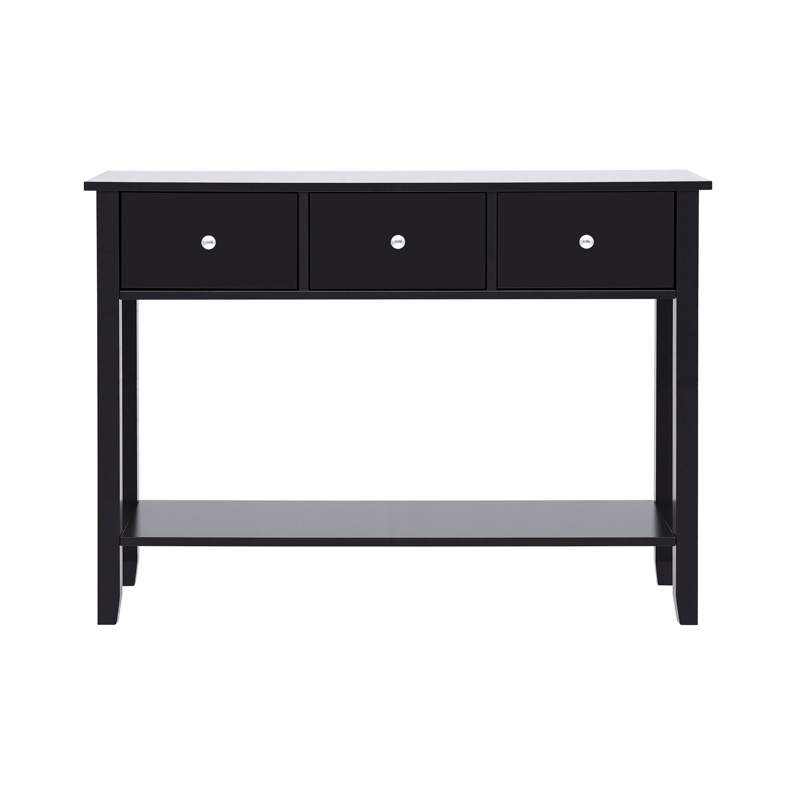 Console Table Hallway Sofa Entryway Entrance 3 Drawers 100CM Black