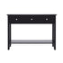 Console Table Hallway Sofa Entryway Entrance 3 Drawers 100CM Black