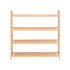 4 Tier Shoe Rack Bamboo Storage Organiser Pine