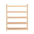 5 Tier Shoe Rack Bamboo Storage Organiser Pine