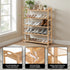 5 Tier Shoe Rack Bamboo Storage Organiser Pine