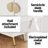 Artiss Shoe Cabinet & Bench Set White – Adjustable Shelves, Gold Feet, 120cm