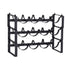 Artiss 3-Tier Wine Rack Metal Freestanding 12 Bottles Modular Countertop Wine Display Shelf Black