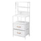 Artiss LED Bedside Table with Charging Station – 2 Drawers, RGB Light, White