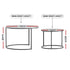 Artiss Nesting Coffee Table Set of 2 Marble Effect