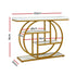 Console Table Marble Effect 4-Tier Shelves 105CM White&Gold