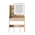 Dressing Table Set Stool Led Wood