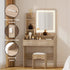 Dressing Table Set Stool Led Wood