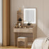 Dressing Table Set Stool Led Wood