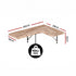 Artiss 4pc Floating Corner Wall Shelves Paulownia Wood 40cm Display Shelf Set