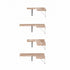 Artiss 4pc Floating Corner Wall Shelves Paulownia Wood 40cm Display Shelf Set