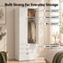 Artiss Wardrobe Cabinet Bedroom Clothes Storage Organiser Cupboard 3 Drawers Shelf Hanging Rod