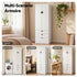Artiss Wardrobe Cabinet Bedroom Clothes Storage Organiser Cupboard 3 Drawers Shelf Hanging Rod