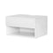 Artiss Floating Bedside Table Nightstand Drawer White