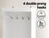 Artiss Shoe Rack Cabinet Hall Tree Coat Rack 180CM White