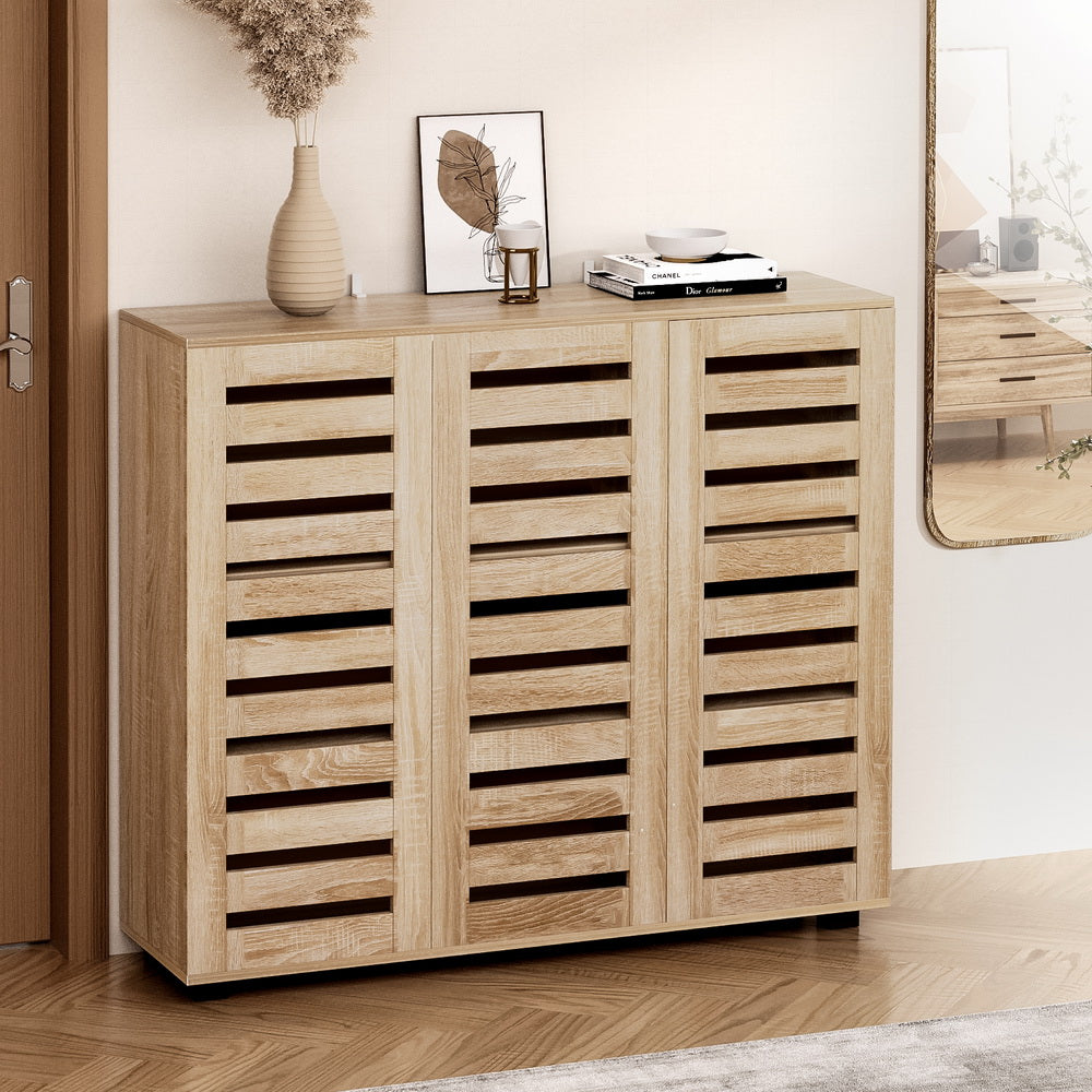 Shoe Rack Cabinet 30 Pairs Adjustable Shelf