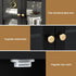 Artiss Buffet Sideboard Storage Cabinet Kitchen Cupboard Clear Door Drawer Black