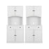 2x Buffet Sideboard Hutch Pantry Cabinet Kitchen Storage BEINI White