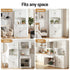 2x Buffet Sideboard Hutch Pantry Cabinet Kitchen Storage BEINI White