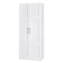 180cm Tall 2 Door Storage Cupboard 4 Adjustable Shelves White Pantry Cabinet